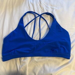 lululemon athletica Electric Blue Strappy Sports Bra